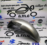 گلگیر جلو پالس 180 رنگ نقره ای (هندلی، زین یک تیکه)